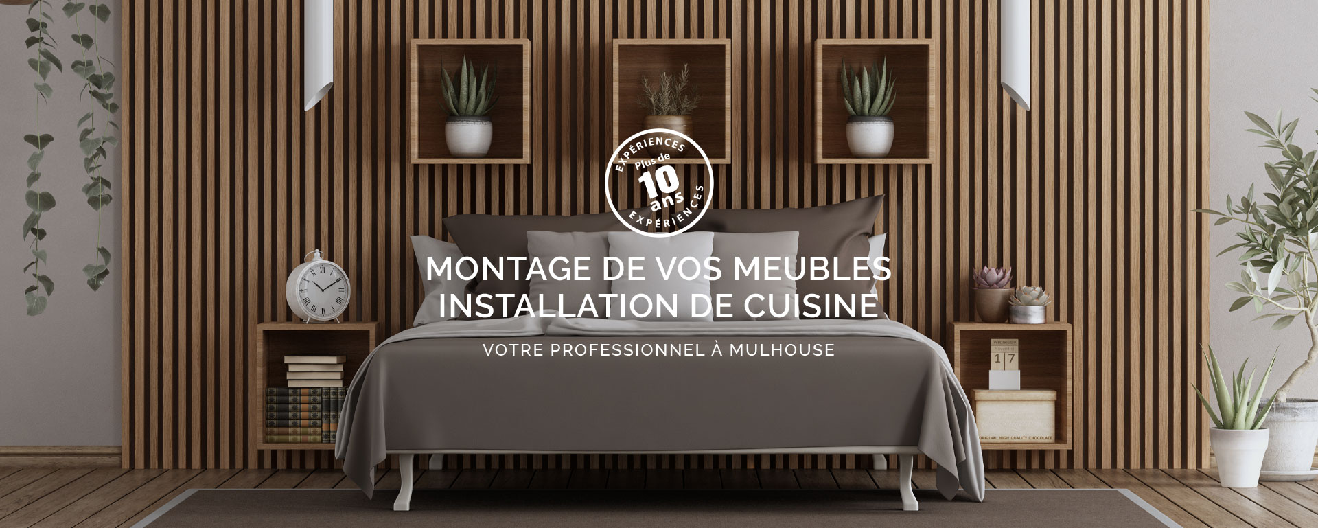 Montage des meubles dans un salon par votre professionnel à Mulhouse